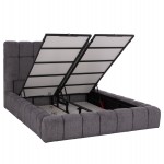 ΚΡΕΒΑΤΙ RAMON ΜΕ ΑΠΟΘ. ΧΩΡΟ HM720.22 ΥΦΑΣΜΑ TEDDY ΓΚΡΙ-ΓΙΑ ΣΤΡΩΜΑ 160x200εκ