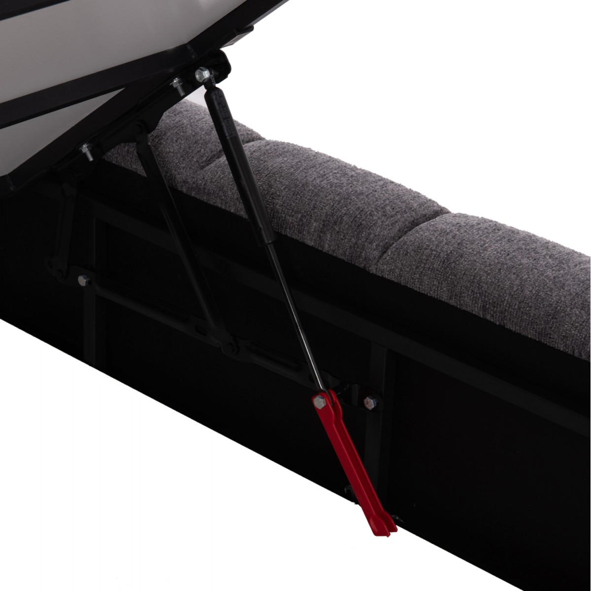 ΚΡΕΒΑΤΙ RAMON ΜΕ ΑΠΟΘ. ΧΩΡΟ HM720.22 ΥΦΑΣΜΑ TEDDY ΓΚΡΙ-ΓΙΑ ΣΤΡΩΜΑ 160x200εκ