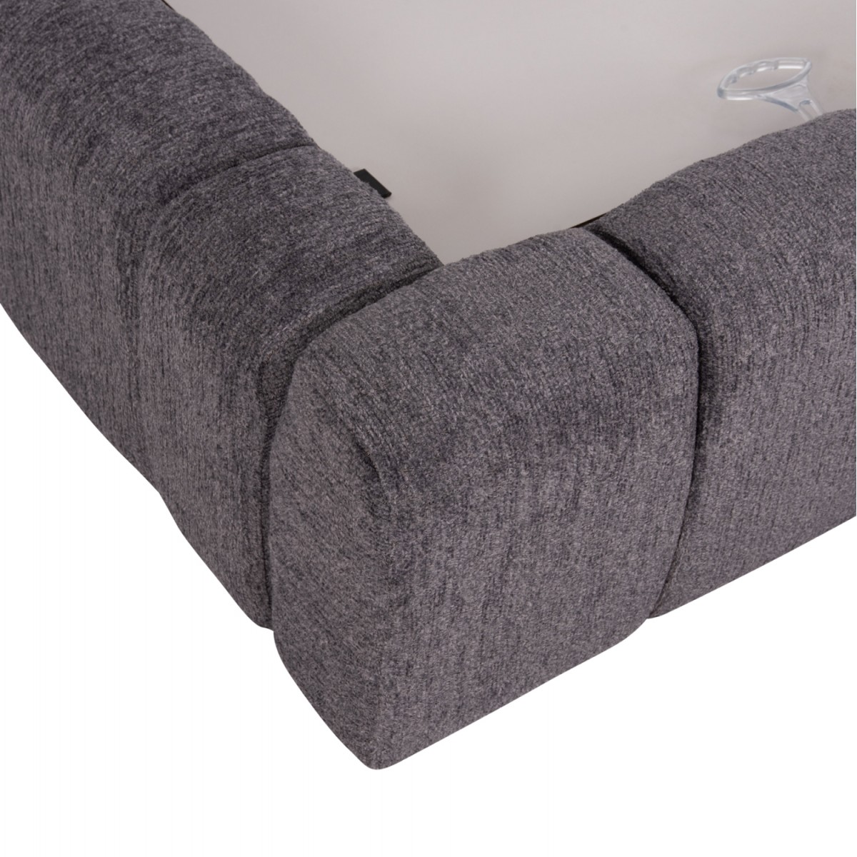 ΚΡΕΒΑΤΙ RAMON ΜΕ ΑΠΟΘ. ΧΩΡΟ HM720.22 ΥΦΑΣΜΑ TEDDY ΓΚΡΙ-ΓΙΑ ΣΤΡΩΜΑ 160x200εκ