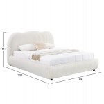 ΚΡΕΒΑΤΙ ΜΕ ΑΠΟΘ.ΧΩΡΟ KALLY HM729.03 ΜΠΕΖ FAUX FUR ΥΦΑΣΜΑ--ΓΙΑ ΣΤΡΩΜΑ 160x200εκ