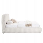 ΚΡΕΒΑΤΙ ΜΕ ΑΠΟΘ.ΧΩΡΟ KALLY HM729.03 ΜΠΕΖ FAUX FUR ΥΦΑΣΜΑ--ΓΙΑ ΣΤΡΩΜΑ 160x200εκ