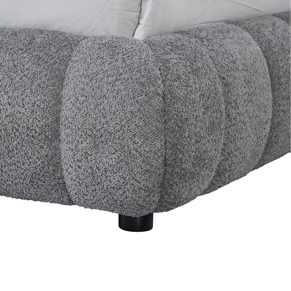 ΚΡΕΒΑΤΙ ΜΕ ΑΠΟΘ.ΧΩΡΟ MOLEN HM730.01 ΓΚΡΙ ΜΠΟΥΚΛΕ ΥΦΑΣΜΑ--ΓΙΑ ΣΤΡΩΜΑ 160x200εκ