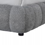 ΚΡΕΒΑΤΙ ΜΕ ΑΠΟΘ.ΧΩΡΟ MOLEN HM730.01 ΓΚΡΙ ΜΠΟΥΚΛΕ ΥΦΑΣΜΑ--ΓΙΑ ΣΤΡΩΜΑ 160x200εκ