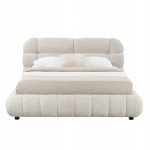 ΚΡΕΒΑΤΙ ΜΕ ΑΠΟΘ.ΧΩΡΟ MOLEN HM730.03 ΜΠΕΖ ΜΠΟΥΚΛΕ ΥΦΑΣΜΑ--ΓΙΑ ΣΤΡΩΜΑ 160x200εκ