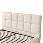 ΚΡΕΒΑΤΙ ΔΙΠΛΟ EDDY HM731.03 ΜΠΕΖ ΜΠΟΥΚΛΕ & ΑΠΟΘΗΚΕΥΤΙΚΟΣ ΧΩΡΟΣ ΓΙΑ  ΣΤΡΩΜΑ 160x200εκ