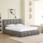 ΚΡΕΒΑΤΙ ΔΙΠΛΟ EDDY HM731.01 ΓΚΡΙ ΜΠΟΥΚΛΕ & ΑΠΟΘΗΚΕΥΤΙΚΟΣ ΧΩΡΟΣ ΓΙΑ ΣΤΡΩΜΑ 160x200εκ