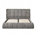 ΚΡΕΒΑΤΙ ΔΙΠΛΟ EDDY HM731.01 ΓΚΡΙ ΜΠΟΥΚΛΕ & ΑΠΟΘΗΚΕΥΤΙΚΟΣ ΧΩΡΟΣ ΓΙΑ ΣΤΡΩΜΑ 160x200εκ