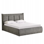 ΚΡΕΒΑΤΙ ΔΙΠΛΟ SANDRA HM732.01 ΓΚΡΙ ΥΦΑΣΜΑ & ΑΠΟΘΗΚΕΥΤΙΚΟΣ ΧΩΡΟΣ ΓΙΑ ΣΤΡΩΜΑ 160x200εκ