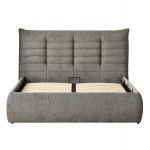 ΚΡΕΒΑΤΙ ΔΙΠΛΟ SANDRA HM732.01 ΓΚΡΙ ΥΦΑΣΜΑ & ΑΠΟΘΗΚΕΥΤΙΚΟΣ ΧΩΡΟΣ ΓΙΑ ΣΤΡΩΜΑ 160x200εκ