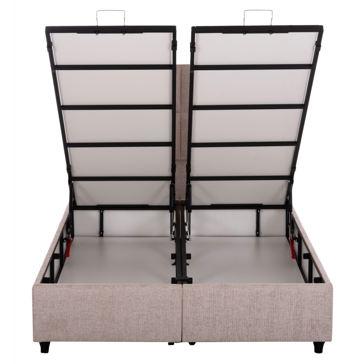 ΚΡΕΒΑΤΙ MILO ΜΕ ΑΠΟΘ.ΧΩΡΟ HM738.22 ΜΠΕΖ TEDDY ΥΦΑΣΜΑ ΓΙΑ ΣΤΡΩΜΑ 140x200εκ