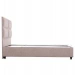 ΚΡΕΒΑΤΙ MILO ΜΕ ΑΠΟΘ.ΧΩΡΟ HM738.22 ΜΠΕΖ TEDDY ΥΦΑΣΜΑ ΓΙΑ ΣΤΡΩΜΑ 140x200εκ