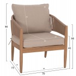 ΣΕΤ ΣΑΛΟΝΙ ΕΞ.ΧΩΡΟΥ 4ΤΜΧ KANU HM6416 ΞΥΛΟ ΑΚΑΚΙΑΣ-ΜΕΤΑΛΛΟ-ΣΧΟΙΝΙ -- ΜΠΕΖ