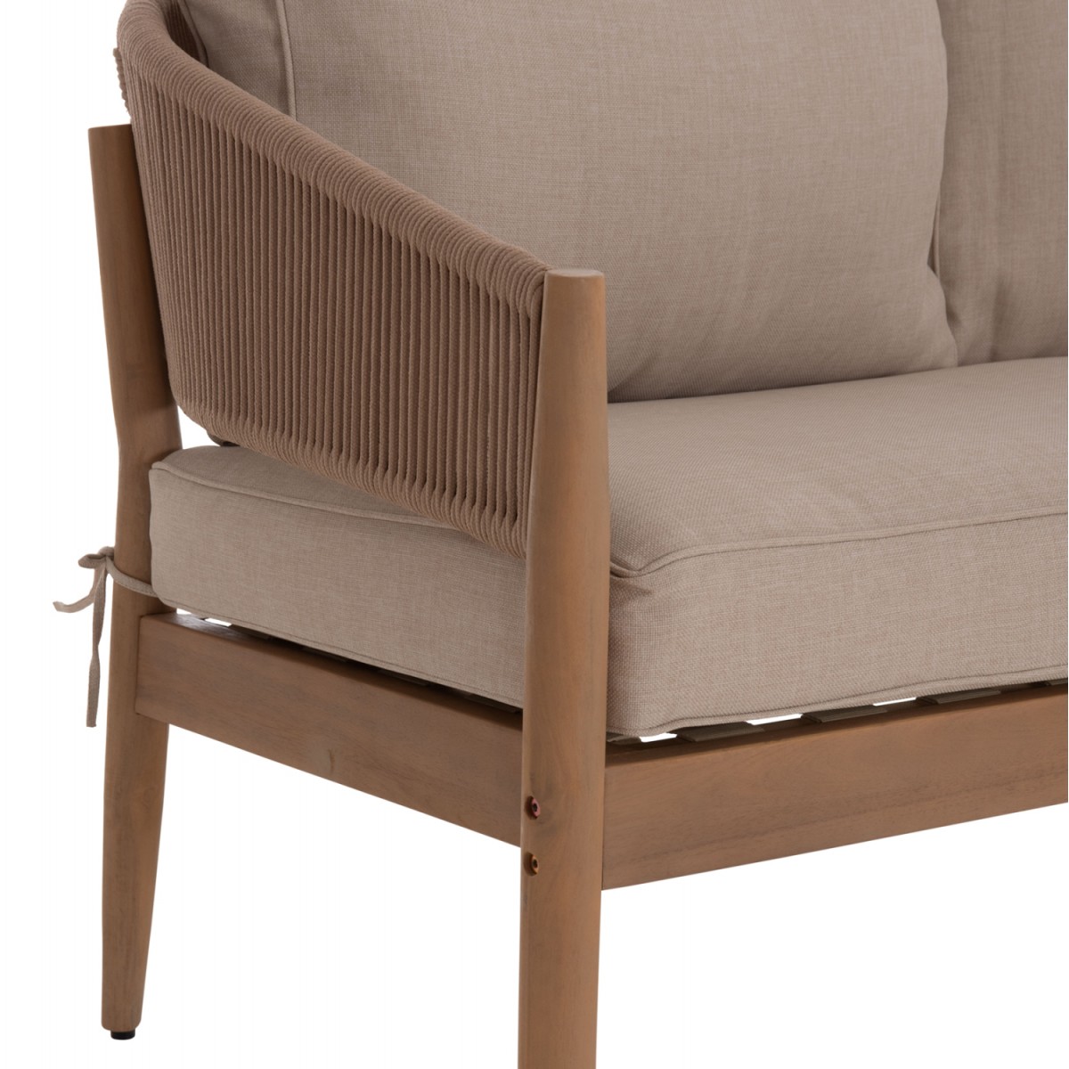 ΣΕΤ ΣΑΛΟΝΙ ΕΞ.ΧΩΡΟΥ 4ΤΜΧ KANU HM6416 ΞΥΛΟ ΑΚΑΚΙΑΣ-ΜΕΤΑΛΛΟ-ΣΧΟΙΝΙ -- ΜΠΕΖ