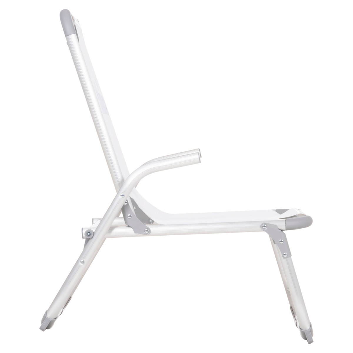 ΚΑΡΕΚΛΑΚΙ ΠΑΡΑΛΙΑΣ ΑΛΟΥΜΙΝΙΟΥ ΒΑΡ.ΤΥΠΟΥ ΥΠΕΡΥΨΩΜΕΝΟ ALMIRA HM6431.03 ΛΕΥΚΟ 53x68x80Υεκ