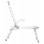 ΚΑΡΕΚΛΑΚΙ ΠΑΡΑΛΙΑΣ ΑΛΟΥΜΙΝΙΟΥ ΒΑΡ.ΤΥΠΟΥ ΥΠΕΡΥΨΩΜΕΝΟ ALMIRA HM6431.03 ΛΕΥΚΟ 53x68x80Υεκ