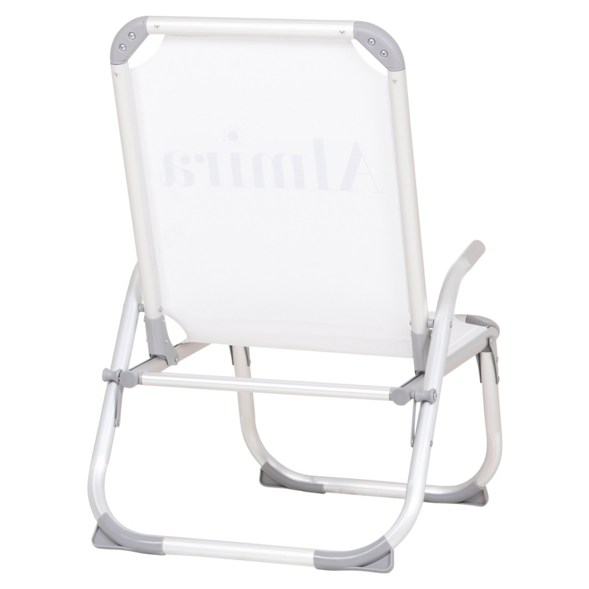 ΚΑΡΕΚΛΑΚΙ ΠΑΡΑΛΙΑΣ ΑΛΟΥΜΙΝΙΟΥ ΒΑΡ.ΤΥΠΟΥ ΥΠΕΡΥΨΩΜΕΝΟ ALMIRA HM6431.03 ΛΕΥΚΟ 53x68x80Υεκ