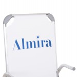 ΚΑΡΕΚΛΑΚΙ ΠΑΡΑΛΙΑΣ ΑΛΟΥΜΙΝΙΟΥ ΒΑΡ.ΤΥΠΟΥ ΥΠΕΡΥΨΩΜΕΝΟ ALMIRA HM6431.03 ΛΕΥΚΟ 53x68x80Υεκ