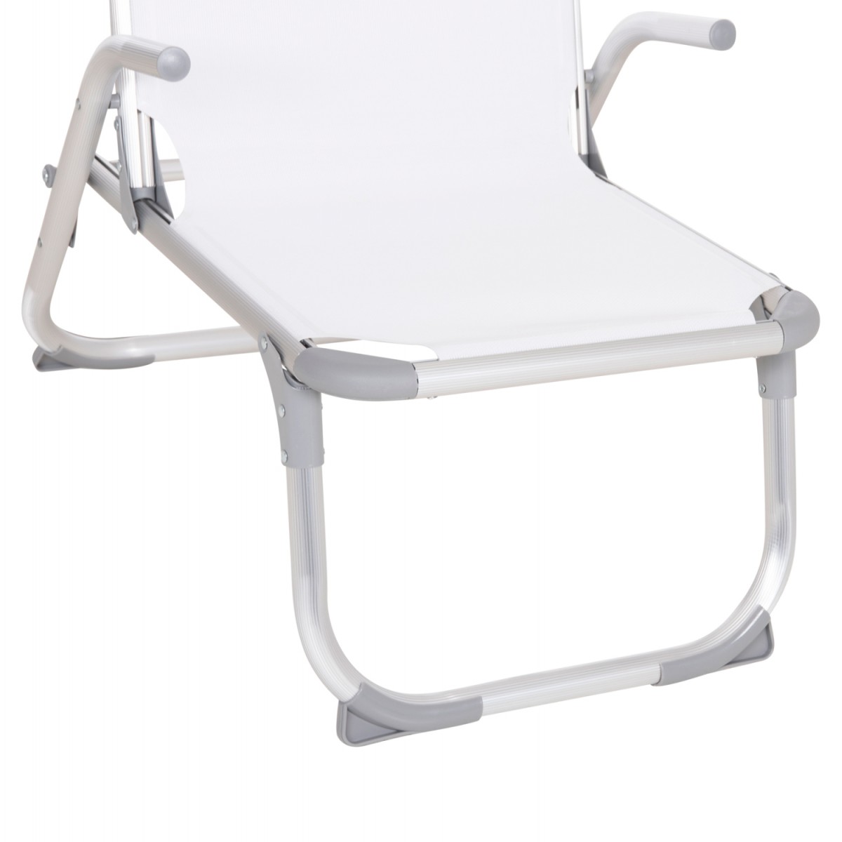 ΚΑΡΕΚΛΑΚΙ ΠΑΡΑΛΙΑΣ ΑΛΟΥΜΙΝΙΟΥ ΒΑΡ.ΤΥΠΟΥ ΥΠΕΡΥΨΩΜΕΝΟ ALMIRA HM6431.03 ΛΕΥΚΟ 53x68x80Υεκ