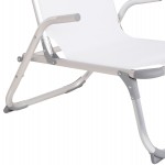 ΚΑΡΕΚΛΑΚΙ ΠΑΡΑΛΙΑΣ ΑΛΟΥΜΙΝΙΟΥ ΒΑΡ.ΤΥΠΟΥ ΥΠΕΡΥΨΩΜΕΝΟ ALMIRA HM6431.03 ΛΕΥΚΟ 53x68x80Υεκ