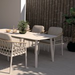 ΠΟΛΥΘΡΟΝΑ ΑΛΟΥΜΙΝΙΟΥ STREAM HM6427.02 ΚΡΕΜ ΜΕ ΜΠΕΖ ΣΧΟΙΝΙ & OLEFIN 59x63x85Υεκ.