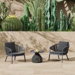 ΒΟΗΘΗΤΙΚΟ ΤΡΑΠΕΖΑΚΙ ΣΤΡΟΓΓΥΛΟ DRISCOLL HM6477.01 ΓΚΡΙ ΑΛΟΥΜΙΝΙΟ & ΣΧΟΙΝΙ Φ55x45Υεκ.