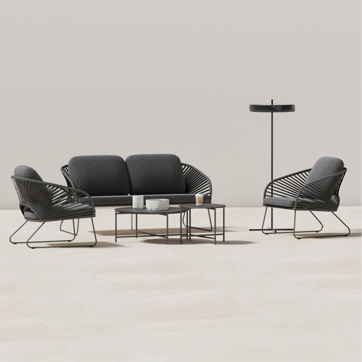 ΣΕΤ ΣΑΛΟΝΙ ΕΞ.ΧΩΡΟΥ 5ΤΜΧ VERMONT HM6504.01 ΜΕΤΑΛΛΟ-ΣΧΟΙΝΙ-ΓΥΑΛΙ--ΓΚΡΙ