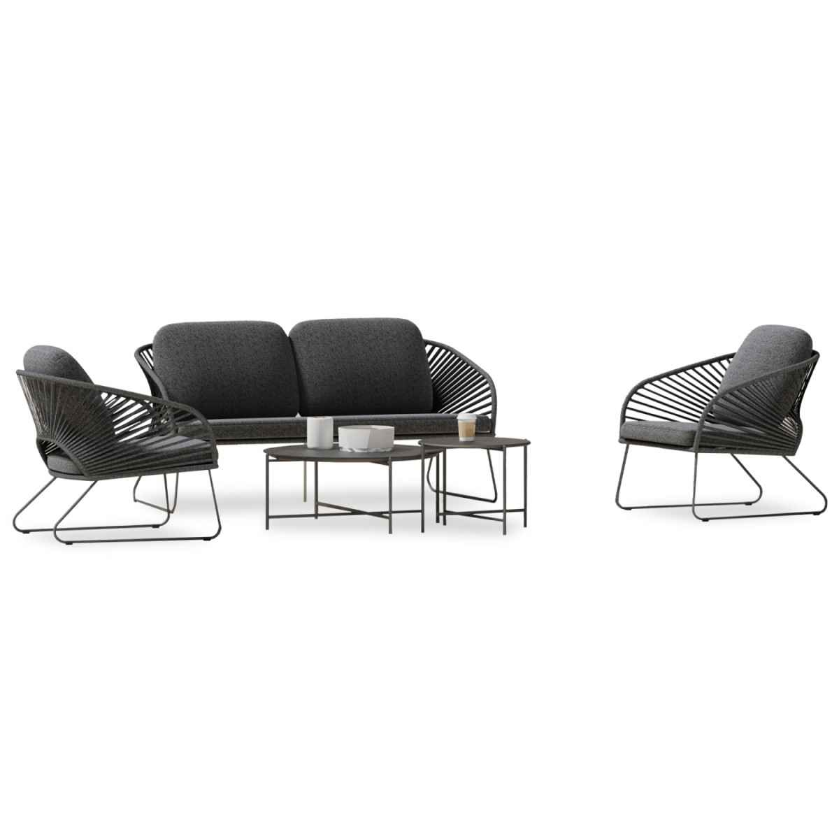 ΣΕΤ ΣΑΛΟΝΙ ΕΞ.ΧΩΡΟΥ 5ΤΜΧ VERMONT HM6504.01 ΜΕΤΑΛΛΟ-ΣΧΟΙΝΙ-ΓΥΑΛΙ--ΓΚΡΙ