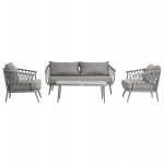 ΣΕΤ ΣΑΛΟΝΙ ΕΞ.ΧΩΡΟΥ 4 ΘΕΣΕΩΝ WILLA HM6505.01 ΑΛΟΥΜΙΝΙΟ-ΣΧΟΙΝΙ-ΜΑΞΙΛΑΡΙΑ ΣΕ ΓΚΡΙ