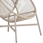 ΠΟΛΥΘΡΟΝΑ-ΦΩΛΙΑ RULER HM6506.02 ΜΟΚΑ ΜΕΤΑΛΛΟ-P.E.RATTAN--ΓΚΡΙ ΜΑΞΙΛΑΡΙΑ 90x85x149Υεκ