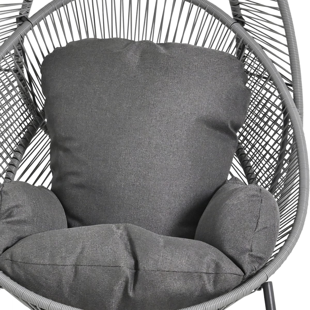 ΠΟΛΥΘΡΟΝΑ-ΦΩΛΙΑ RULER HM6506.01 ΓΚΡΙ ΜΕΤΑΛΛΟ-P.E.RATTAN-ΜΑΞΙΛΑΡΙΑ 90x85x149Υεκ