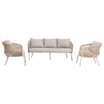 ΣΕΤ ΣΑΛΟΝΙ ΕΞ.ΧΩΡΟΥ 5Θ ELOWEN HM6508.02 ΑΛΟΥΜΙΝΙΟ-ΣΧΟΙΝΙ ΜΠΕΖ--ΜΑΞΙΛΑΡΙΑ ΓΚΡΙ