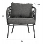 ΣΕΤ ΣΑΛΟΝΙ ΕΞ.ΧΩΡΟΥ 5Θ ELOWEN HM6508.01 ΑΛΟΥΜΙΝΙΟ-ΣΧΟΙΝΙ-ΜΑΞΙΛΑΡΙΑ-- ΓΚΡΙ