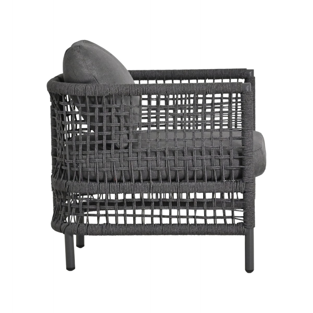 ΣΕΤ ΣΑΛΟΝΙ 4ΤΜΧ SONDRA HM6251.01 ΑΛΟΥΜΙΝΙΟ-ΣΧΟΙΝΙ-ΜΑΞΙΛΑΡΙΑ ΣΕ ΓΚΡΙ