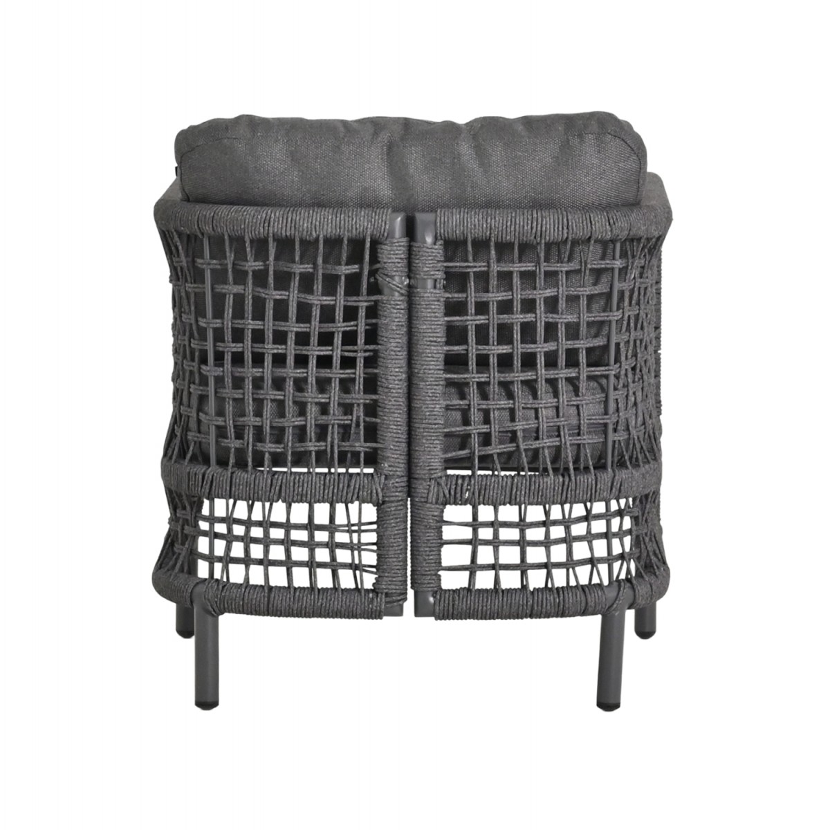 ΣΕΤ ΣΑΛΟΝΙ 4ΤΜΧ SONDRA HM6251.01 ΑΛΟΥΜΙΝΙΟ-ΣΧΟΙΝΙ-ΜΑΞΙΛΑΡΙΑ ΣΕ ΓΚΡΙ