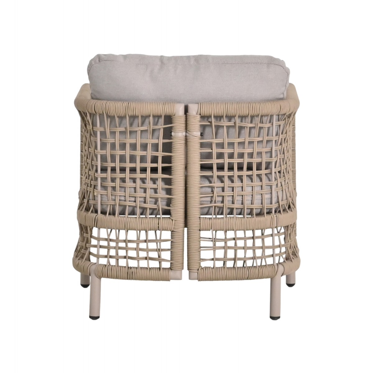 ΣΕΤ ΣΑΛΟΝΙ 4ΤΜΧ SONDRA HM6251.02 ΑΛΟΥΜΙΝΙΟ & ΣΧΟΙΝΙ ΚΑΠΟΥΤΣΙΝΟ--ΜΑΞΙΛΑΡΙΑ ΣΕ ΜΠΕΖ