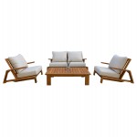 ΣΕΤ ΣΑΛΟΝΙ LOUNGE 4ΤΜΧ MIREX HM6521 ΞΥΛΟ ΑΚΑΚΙΑΣ--ΠΟΛΥΕΣΤΕΡΙΚΑ ΜΑΞΙΛΑΡΙΑ ΕΚΡΟΥ