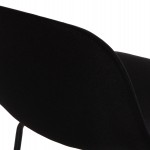 ΣΚΑΜΠΟ ΜΠΑΡ VINCENT HM9298.24 ΜΕΣΑΙΟΥ ΥΨΟΥΣ-ΜΑΥΡΟ ΥΦΑΣΜΑ-ΜΕΤΑΛΛΙΚΑ ΠΟΔΙΑ 43x50x92,5Υεκ