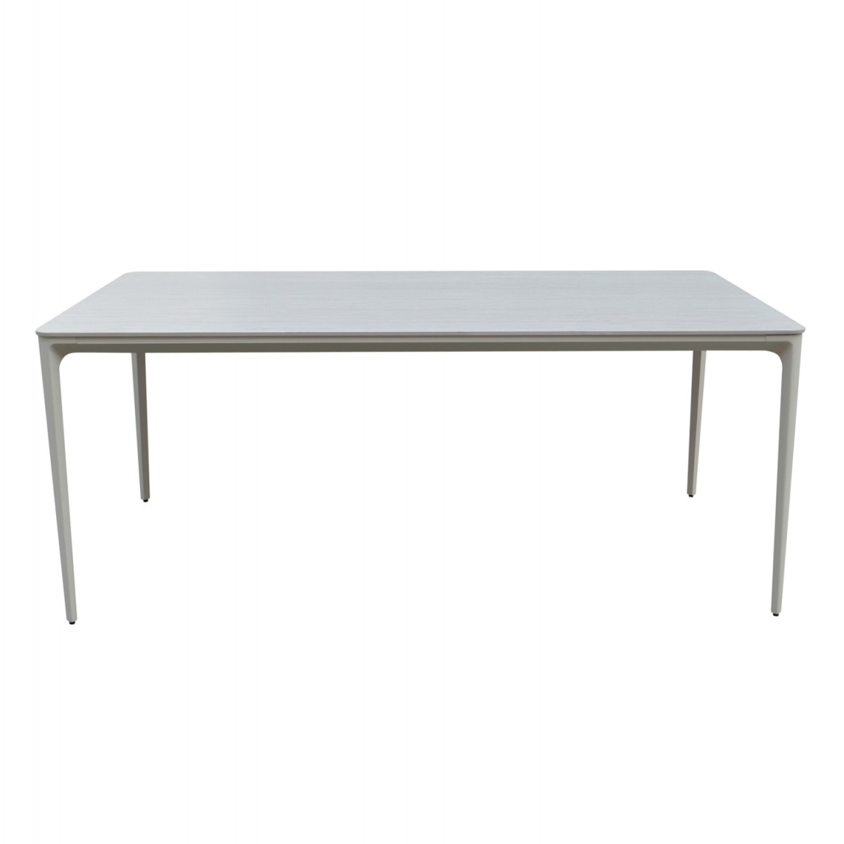 ΤΡΑΠΕΖΙ ΤΡΑΠΕΖΑΡΙΑΣ STAD HM6558.02 ΜΠΕΖ ΑΛΟΥΜΙΝΙΟ--ΛΕΥΚΟ SINTERED STONE 220x100x74Υεκ