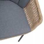 ΠΟΛΥΘΡΟΝΑ VICTUS HM6559.01 ΑΛΟΥΜΙΝΙΟ & OLEFIN ΓΚΡΙ-TWIST WICKER 60x62x76Yεκ