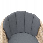 ΠΟΛΥΘΡΟΝΑ VICTUS HM6559.01 ΑΛΟΥΜΙΝΙΟ & OLEFIN ΓΚΡΙ-TWIST WICKER 60x62x76Yεκ