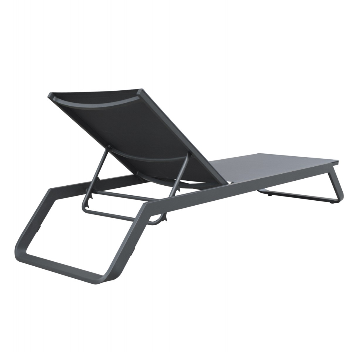 ΞΑΠΛΩΣΤΡΑ ΑΛΟΥΜΙΝΙΟΥ MARIMAR HM6562.01 ΣΚΕΛΕΤΟΣ & TEXTILENE ΓΚΡΙ 220x67.5x31.5Υεκ