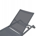 ΞΑΠΛΩΣΤΡΑ ΑΛΟΥΜΙΝΙΟΥ MARIMAR HM6562.01 ΣΚΕΛΕΤΟΣ & TEXTILENE ΓΚΡΙ 220x67.5x31.5Υεκ