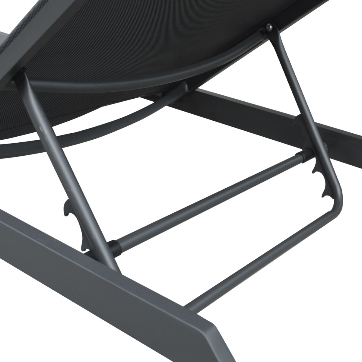 ΞΑΠΛΩΣΤΡΑ ΑΛΟΥΜΙΝΙΟΥ MARIMAR HM6562.01 ΣΚΕΛΕΤΟΣ & TEXTILENE ΓΚΡΙ 220x67.5x31.5Υεκ