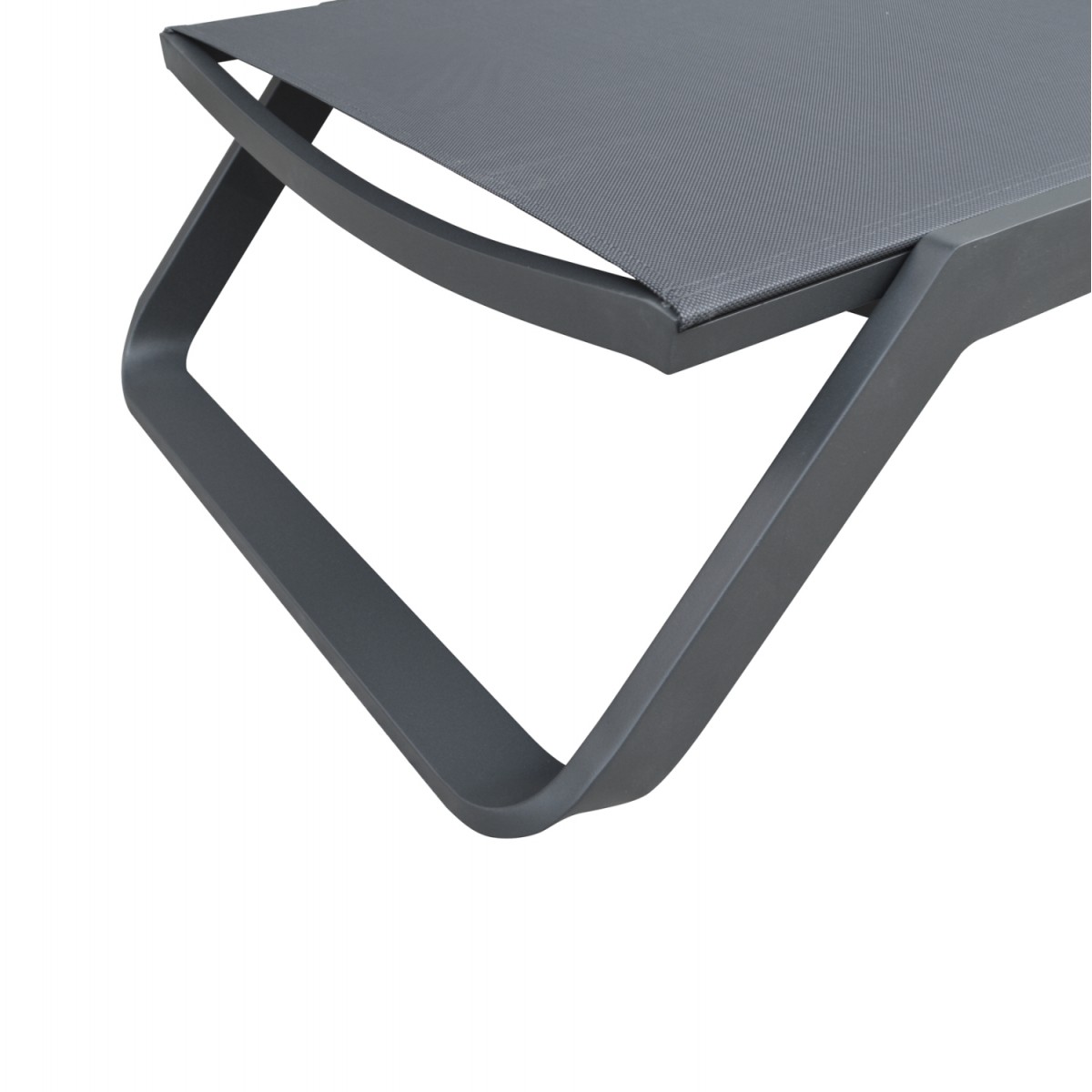 ΞΑΠΛΩΣΤΡΑ ΑΛΟΥΜΙΝΙΟΥ MARIMAR HM6562.01 ΣΚΕΛΕΤΟΣ & TEXTILENE ΓΚΡΙ 220x67.5x31.5Υεκ