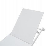 ΞΑΠΛΩΣΤΡΑ ΑΛΟΥΜΙΝΙΟΥ MARIMAR HM6562.02 ΣΚΕΛΕΤΟΣ & TEXTILENE ΛΕΥΚΟ 220x67.5x31.5Υεκ