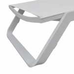 ΞΑΠΛΩΣΤΡΑ ΑΛΟΥΜΙΝΙΟΥ MARIMAR HM6562.02 ΣΚΕΛΕΤΟΣ & TEXTILENE ΛΕΥΚΟ 220x67.5x31.5Υεκ