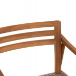 ΠΟΛΥΘΡΟΝΑ ΤΡΑΠΕΖΑΡΙΑΣ ROBIN HM18351 ΞΥΛΟ TEAK & ΣΧΟΙΝΙ VIRO ΦΥΣΙΚΟ 53,5x60x78Υεκ