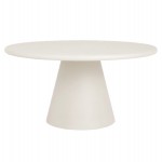 ΤΡΑΠΕΖΙ ΤΡΑΠΕΖΑΡΙΑΣ ΣΤΡΟΓΓΥΛΟ RAIKO HM6573.02 ΜΠΕΖ FIBER CEMENT Φ130x75Υεκ