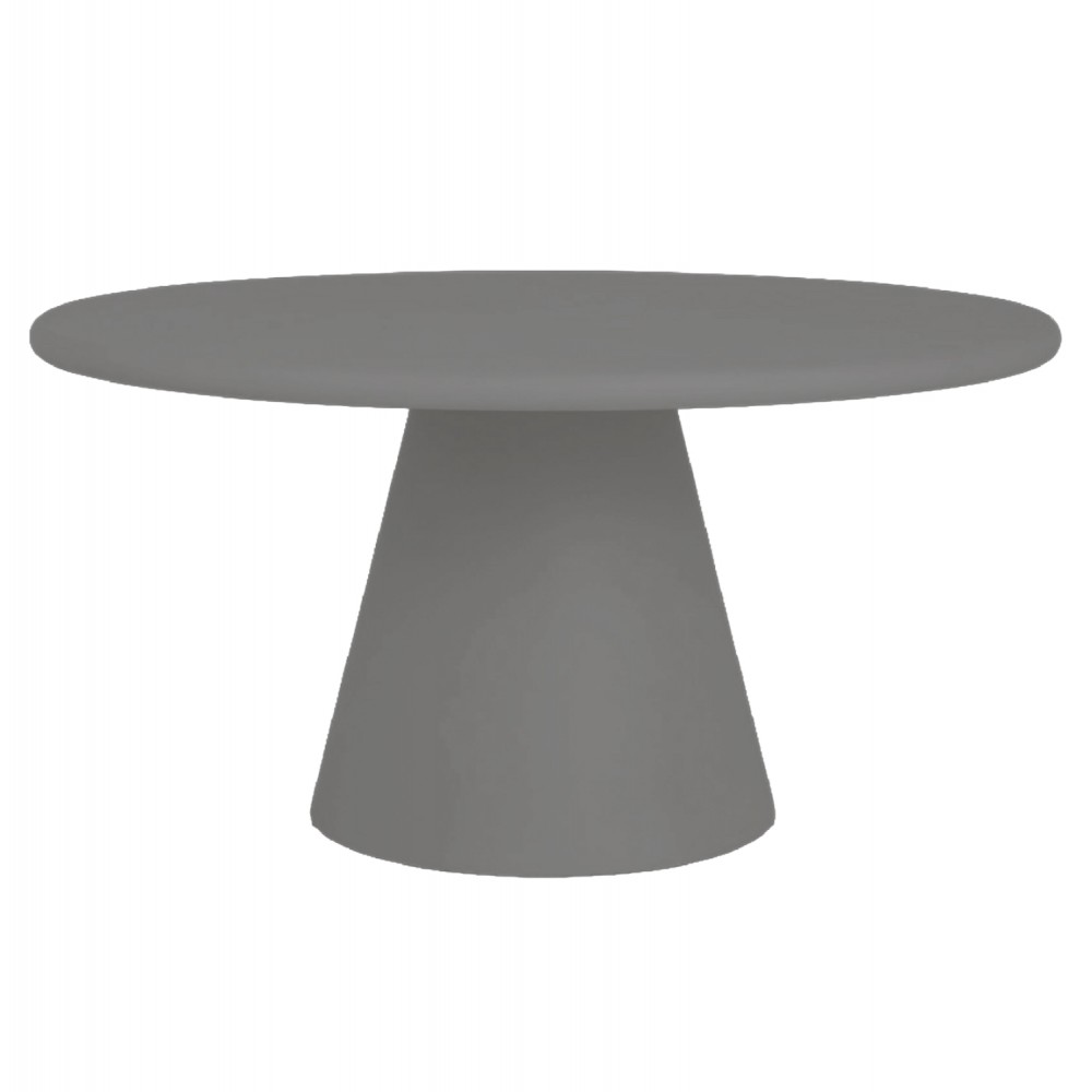 ΤΡΑΠΕΖΙ ΤΡΑΠΕΖΑΡΙΑΣ ΣΤΡΟΓΓΥΛΟ RAIKO HM6573.01 ΓΚΡΙ FIBER CEMENT Φ130x75Υεκ