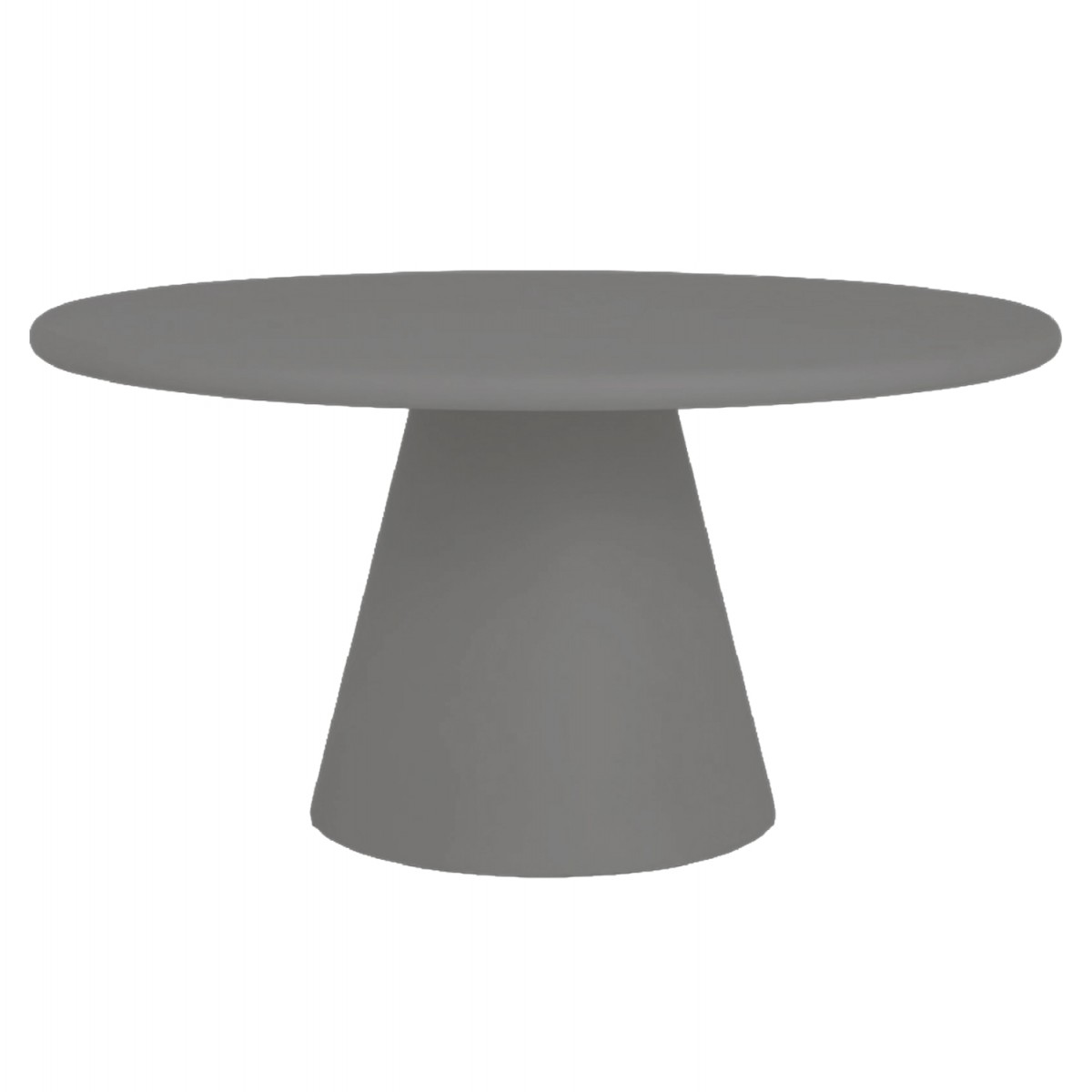 ΤΡΑΠΕΖΙ ΤΡΑΠΕΖΑΡΙΑΣ ΣΤΡΟΓΓΥΛΟ RAIKO HM6573.01 ΓΚΡΙ FIBER CEMENT Φ130x75Υεκ